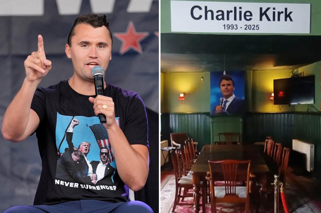 London pub honors Charlie Kirk with permanent debate room after fatal shooting
