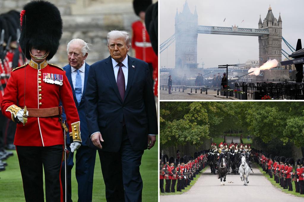 How  the British royal family is lavishing Trump with dazzling pomp and circumstance on his historic state visit