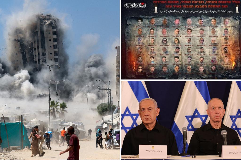 Hamas releases ‘parting image’ of 48 remaining captives, vowing that Israel will never see them again