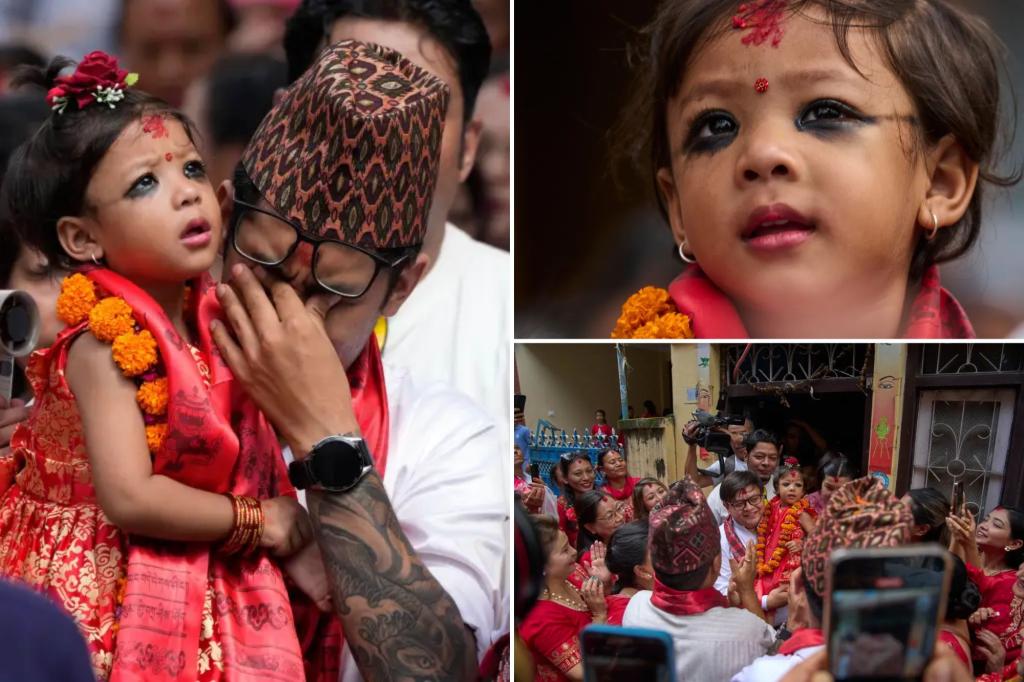 Nepal chooses 2-year-old girl as new living goddess worshipped by both Hindus, Buddhists