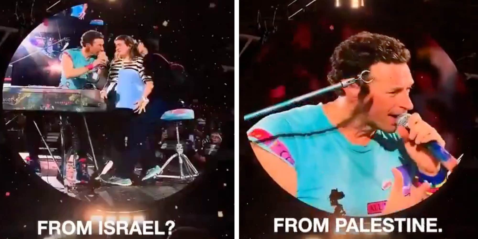 Chris Martin's comments to Israeli fans at Coldplay concert ignite furious backlash