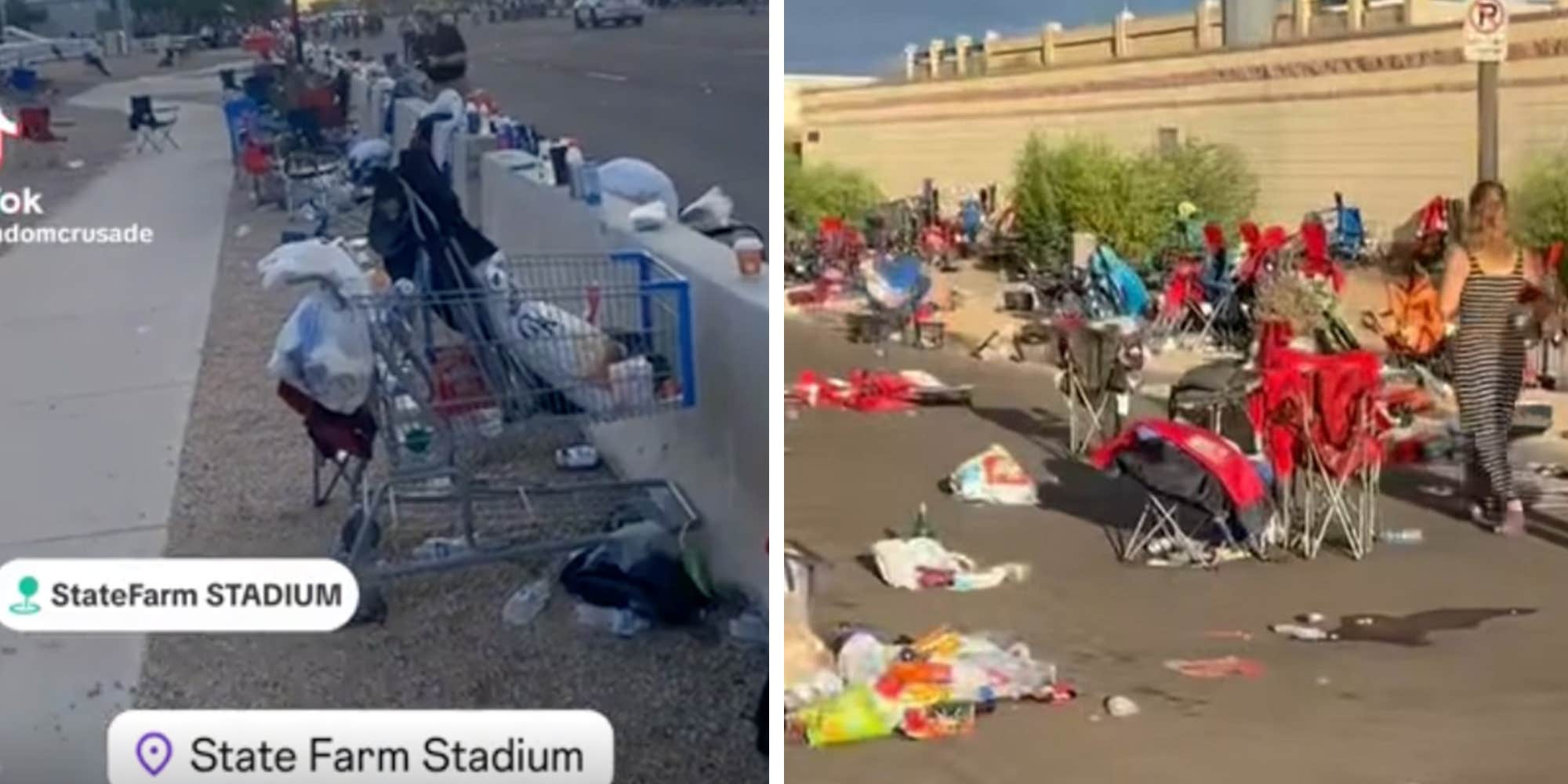 "Come on, man": Mourners at Charlie Kirk memorial leave streets covered in trash