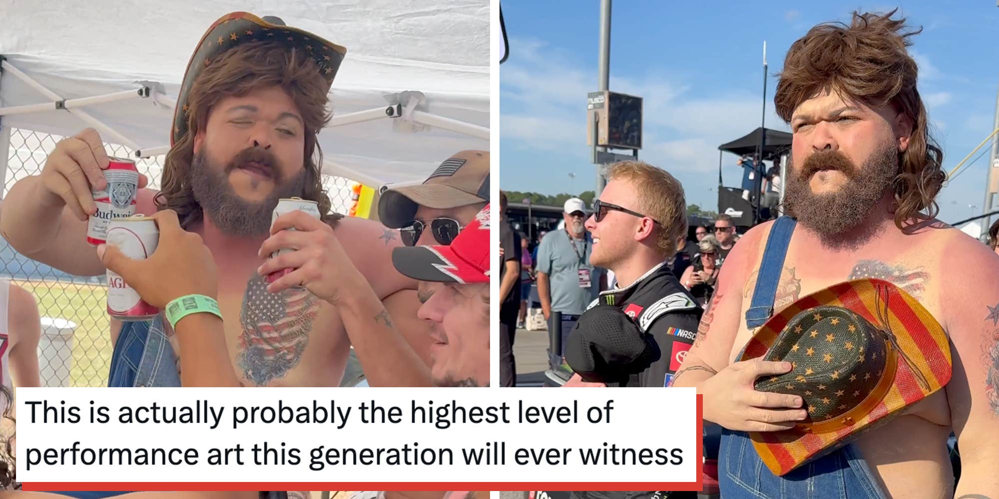 Druski's uncanny NASCAR "patriot" parody is going viral. Here’s what’s going on