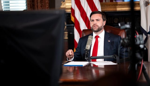 J.D. Vance Vows Crackdown on ‘Festering Violence’ From ‘Far Left’ While Hosting Charlie Kirk Show