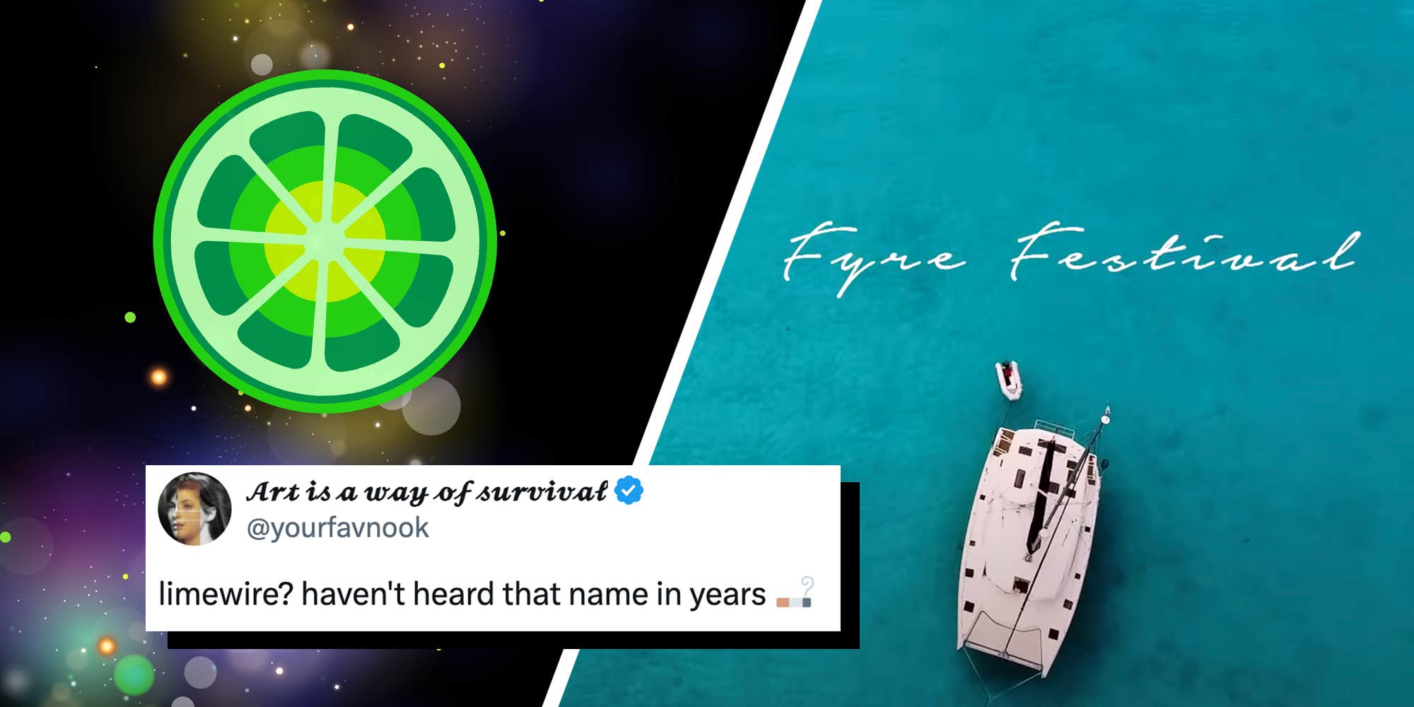 LimeWire has bought the Fyre Festival name, outbidding Ryan Reynolds and shocking the internet