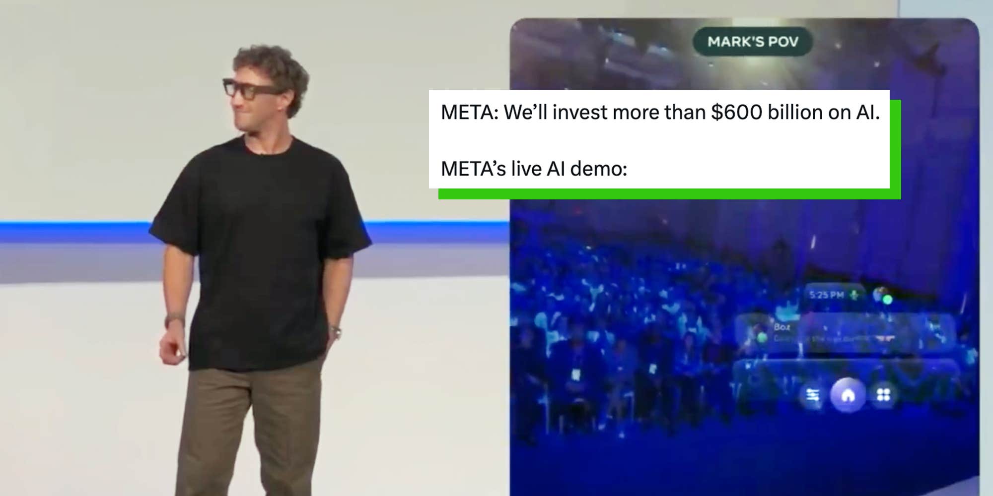 Mark Zuckerberg's live AI demo of Meta's smart glasses fails—twice—as crowd laughs