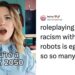 My jaw dropped": Comedian's robot slur video massively backfires as viewers call it "racist roleplay