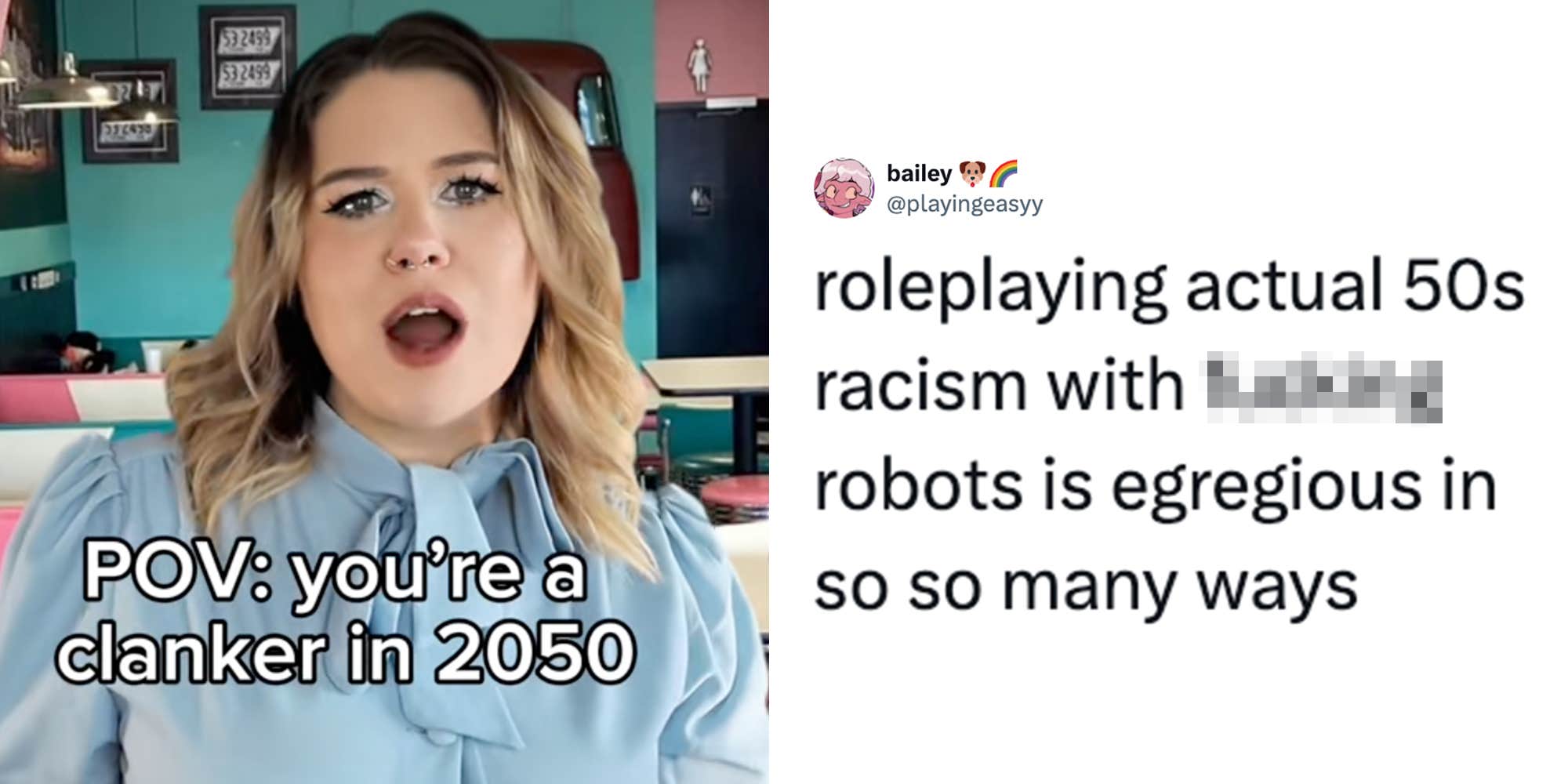 My jaw dropped": Comedian's robot slur video massively backfires as viewers call it "racist roleplay