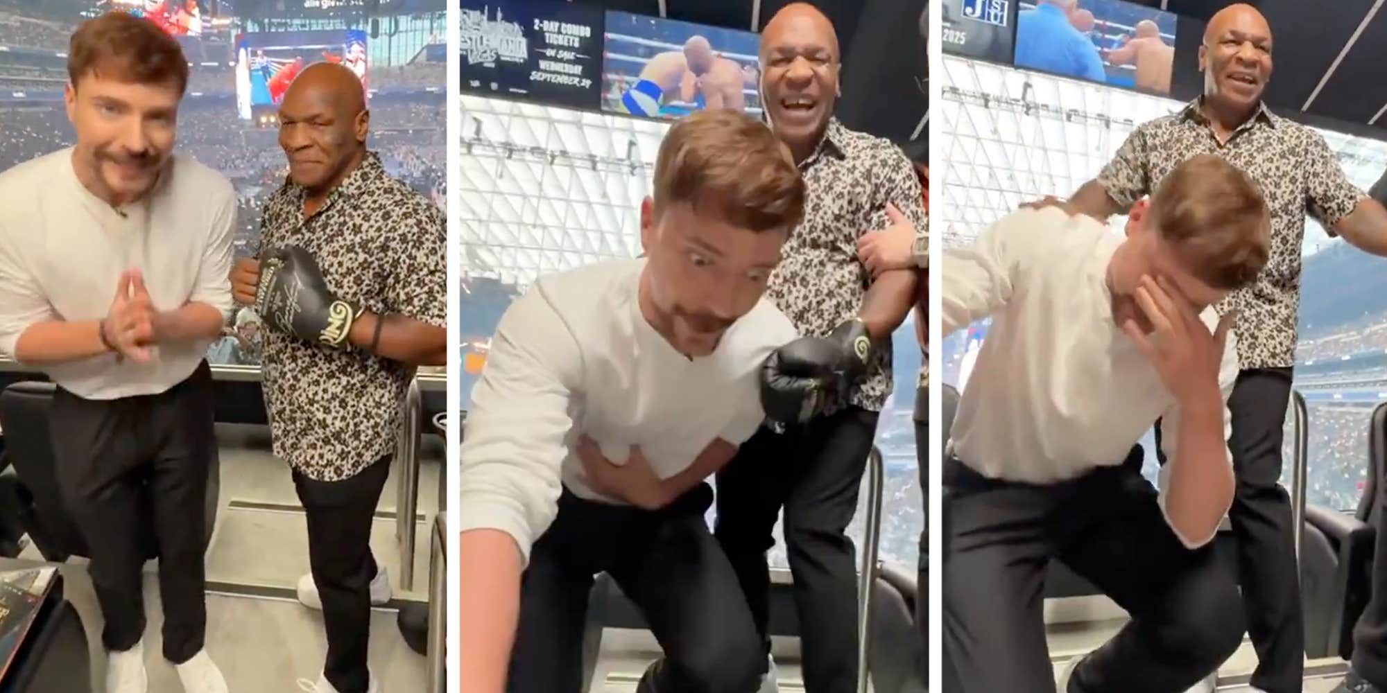 "Nearly Houdini'd": YouTuber MrBeast fell to the ground after a punch from Mike Tyson, and it's now a meme