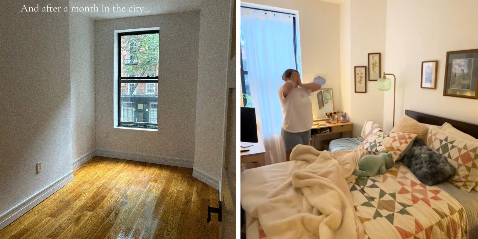 "New York City has to be a prank, right?": TikToker's tiny NYC apartment transformation sparks debate over small-space living