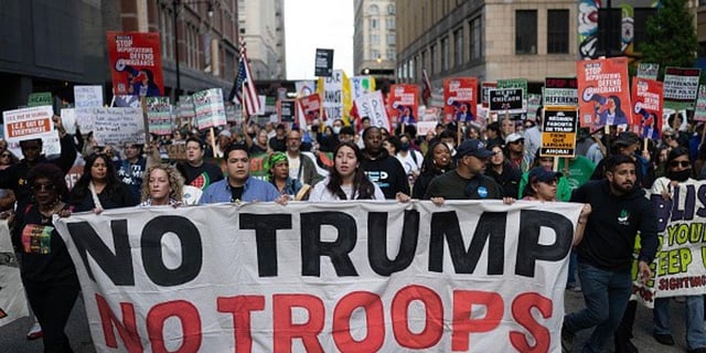 'No Trump! No Troops!' Thousands March in Chicago as President Threatens 'War' | "Trump has spent billions on federal guards and the militarization of our community, pouring money into weapons and intimidation instead of investing in schools, hospitals, jobs, and housing."