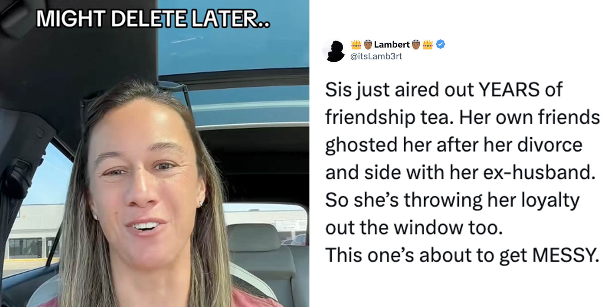 "Normalize calling people out": Woman puts ex, in-laws, and best friends on blast in viral takedown watched nearly 4 million times