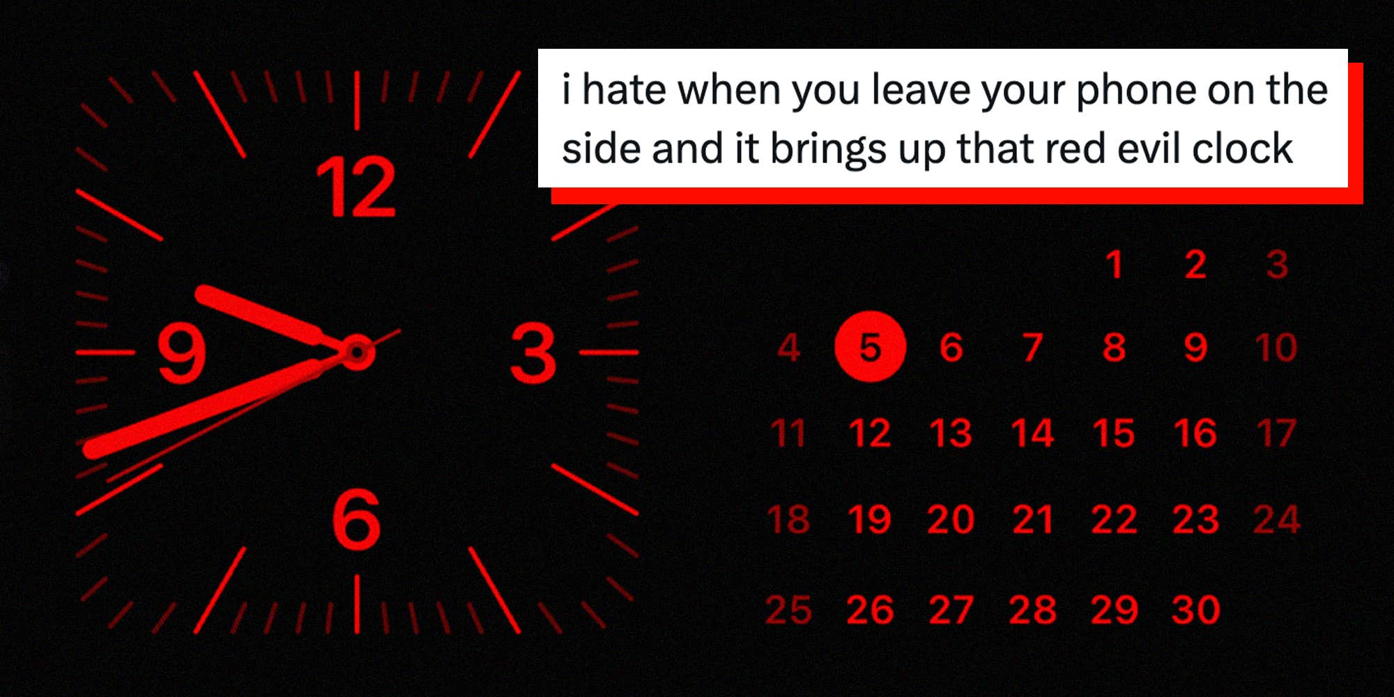 Real Sinister Energy": People Either Love Or Hate The iPhone's "Evil Red Clock