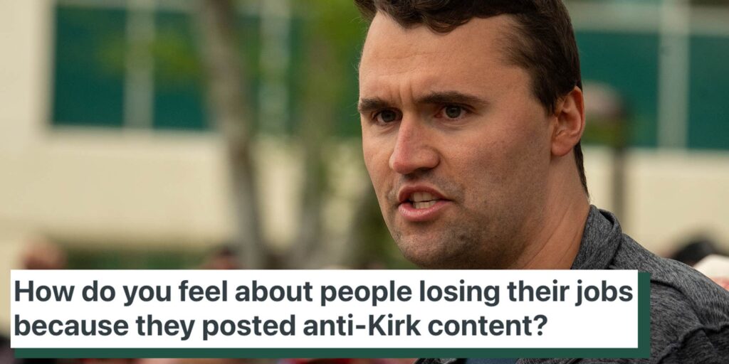 Should people lose their jobs for criticizing Charlie Kirk? The internet weighs in