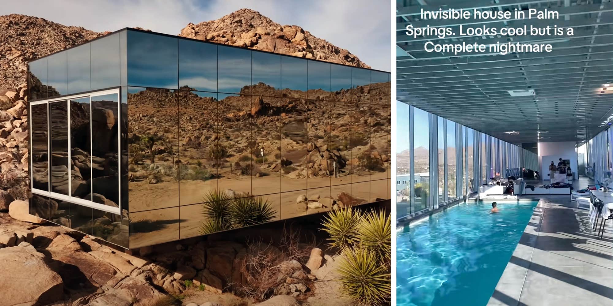 "Sleeping there is the worst part": Traveler shares how the Instagram-famous "Invisible House" Airbnb is actually a nightmare