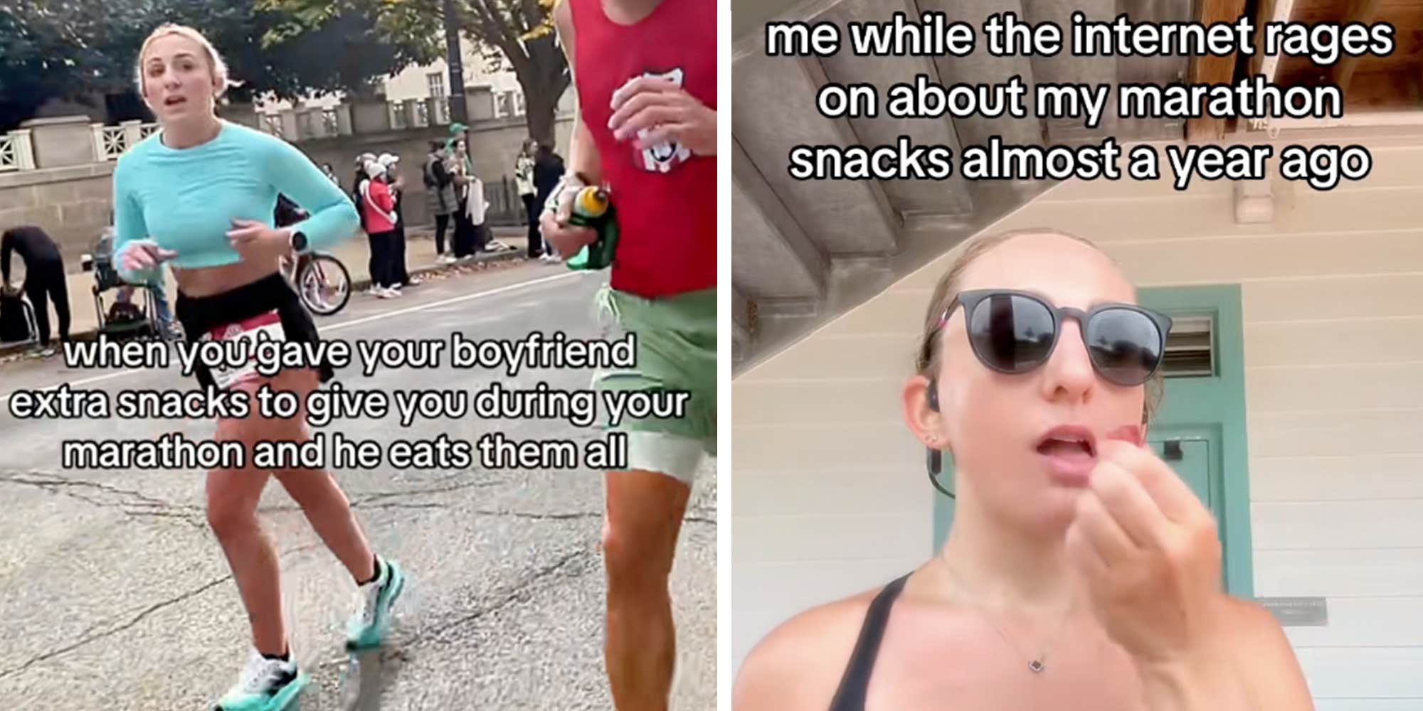 "Snackgate": Runner calls out boyfriend for eating her marathon snacks. The internet turned it into a relationship test