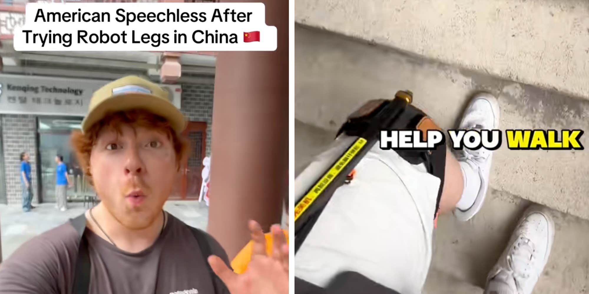 "This is literally the future": Tourist in China rents robotic legs for under $1,000—Americans joke it'd cost 10x more here