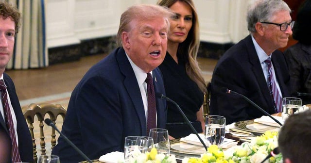 Trump, 79, Hides Bruised Hands Under the Table During Tech Bro Dinner