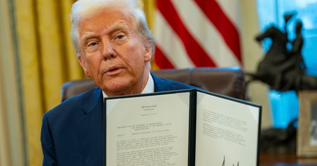 Trump Slaps His Name on Infrastructure Projects Funded by Biden