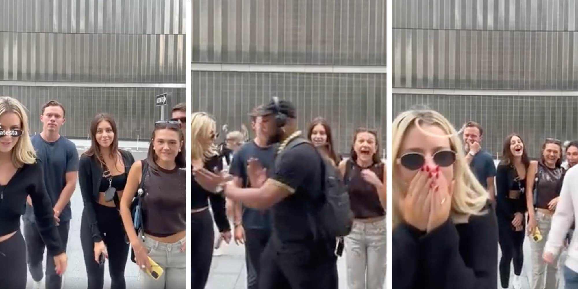 "We've all had enough": Locals cheer man who scolded photo-taking group on public sidewalk
