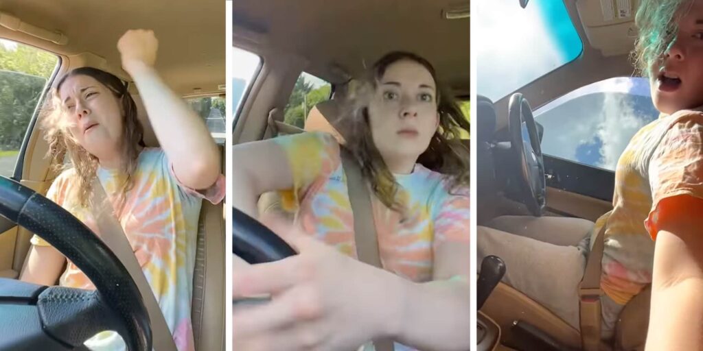 "You couldn't have waterboarded this from my drafts": Woman flips her car seconds after singing iconic Britney Spears lyric