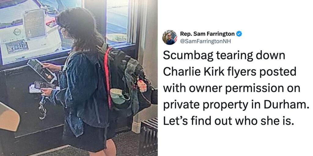 "Your bio literally says 'more freedom'": State rep accused of doxxing woman over Charlie Kirk flyer