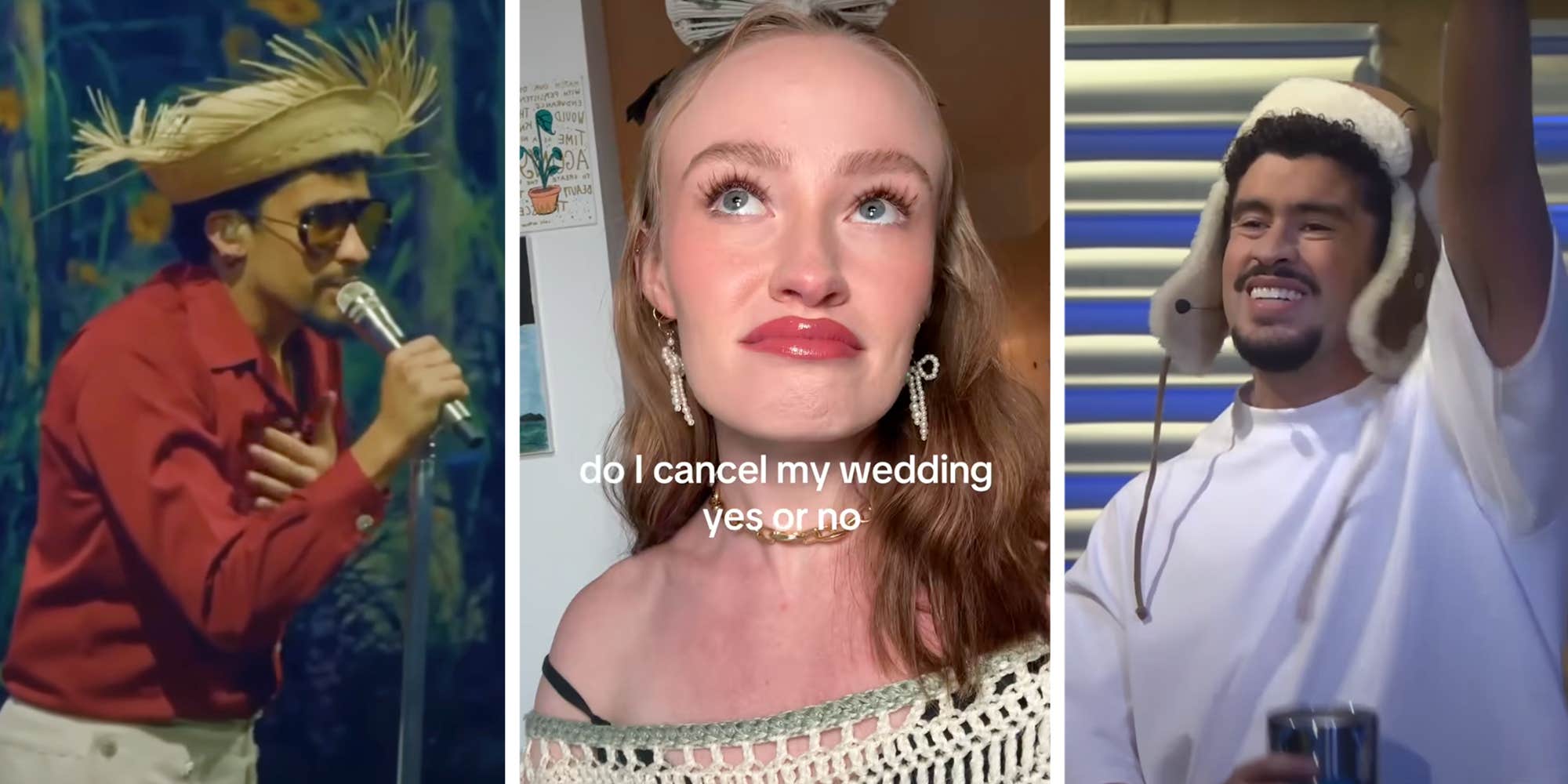 "We love Bad Bunny": Bride wonders if she should cancel her wedding because she just realized it's on Super Bowl Sunday...in South Florida