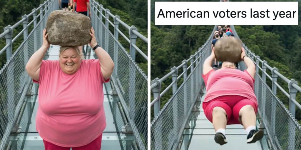 How an AI slop video of a woman smashing a glass bridge turned into a massive meme