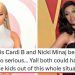 "Just throw hands": Cardi B and Nicki Minaj's beef gets ugly as they drag each other's kids