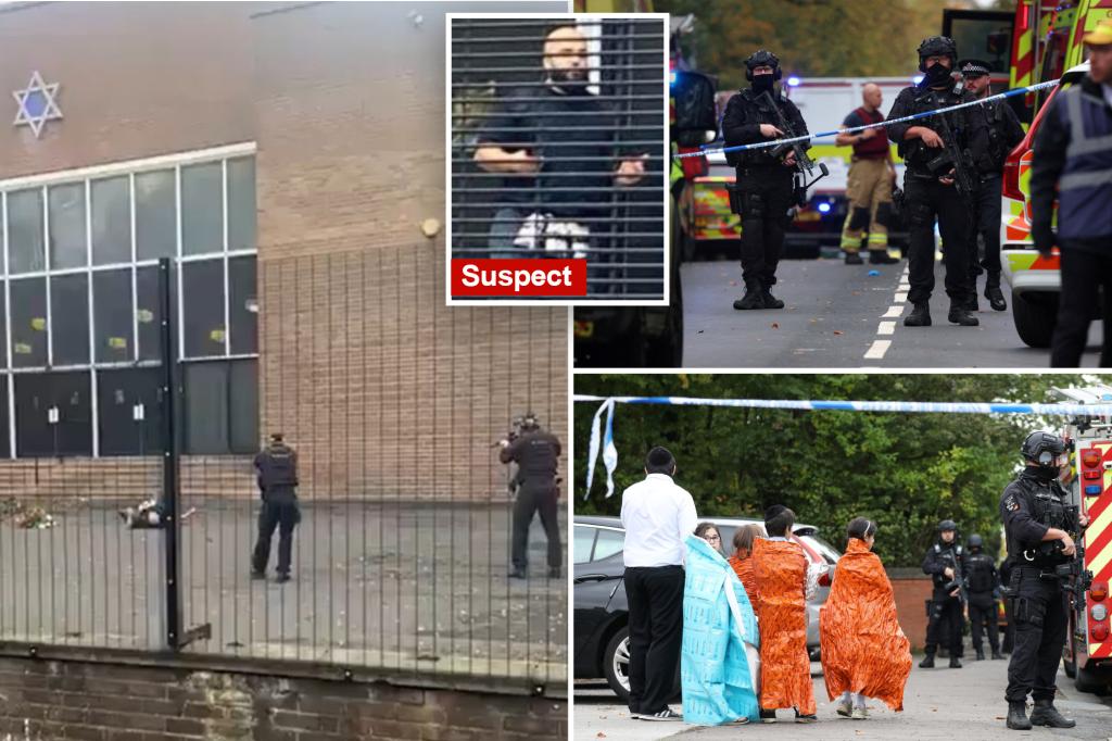 Manchester synagogue car and stabbing attack leaves at least 2 dead on Yom Kippur