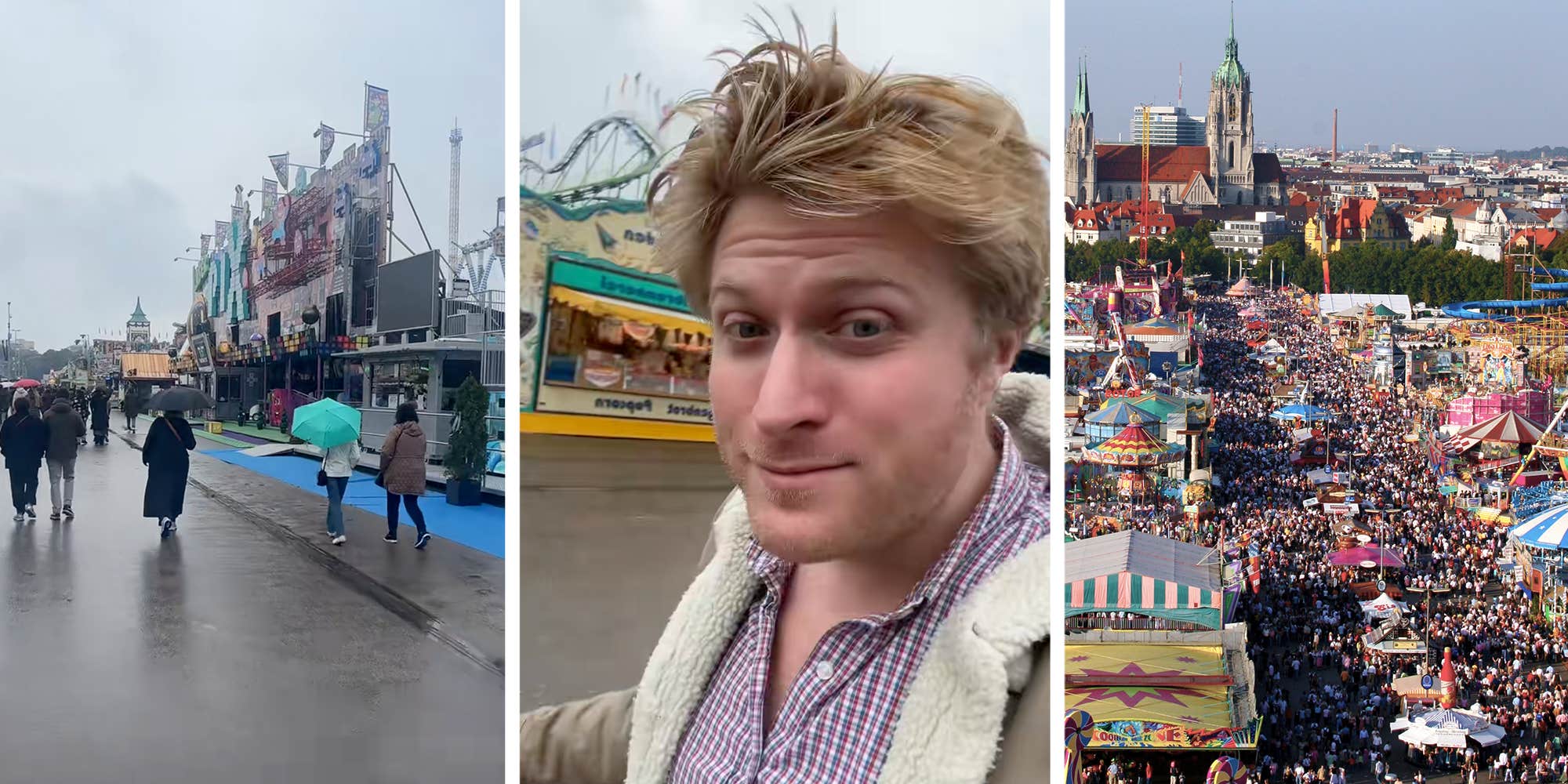 "I didn't have to leave Texas for this": Disappointed American in Germany for Oktoberfest compares it to the Iowa State Fair
