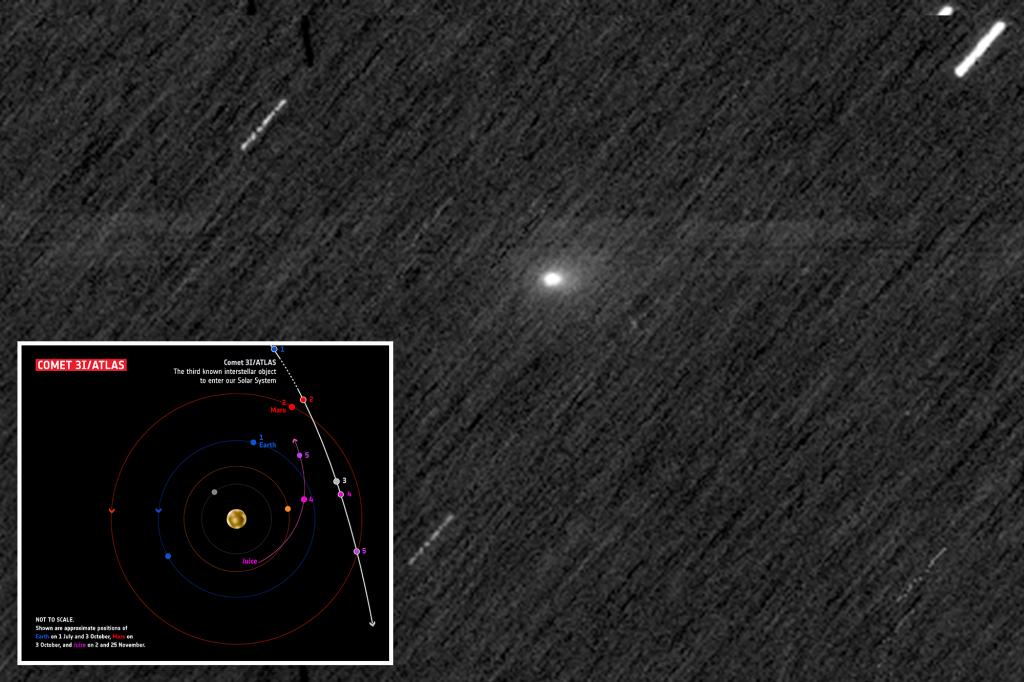 Manhattan-sized interstellar object 3I/ATLAS seen zooming by Mars in new images