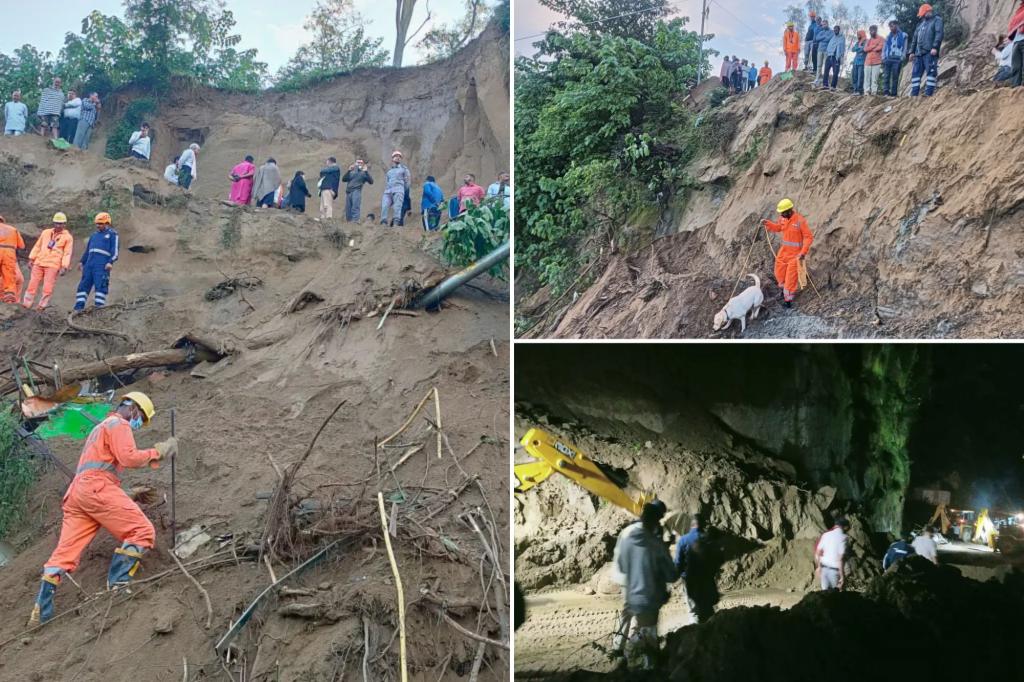 Landslide hits a bus in northern India, killing at least 15 people