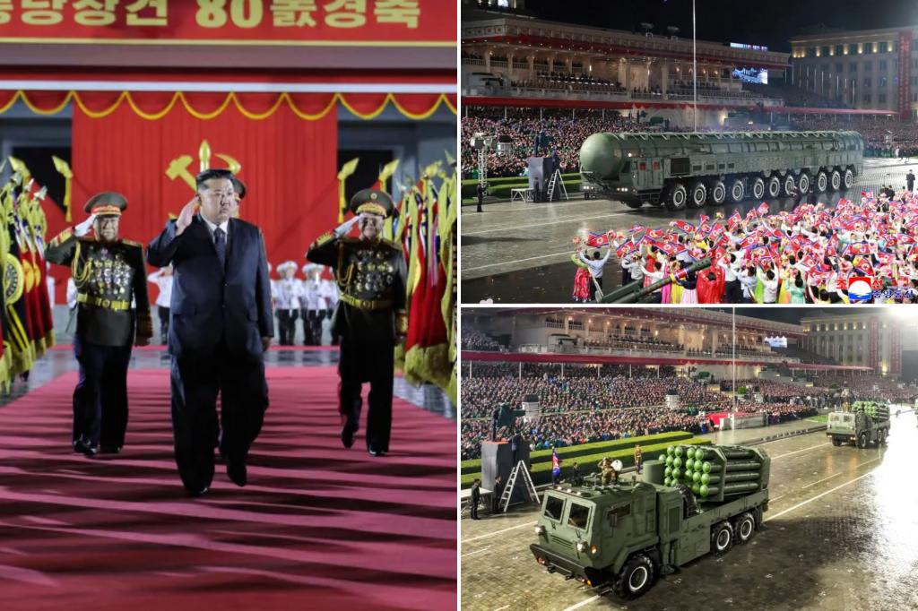Kim Jong Un shows off ‘most powerful’ ballistic missile as foreign leaders watch North Korea military parade