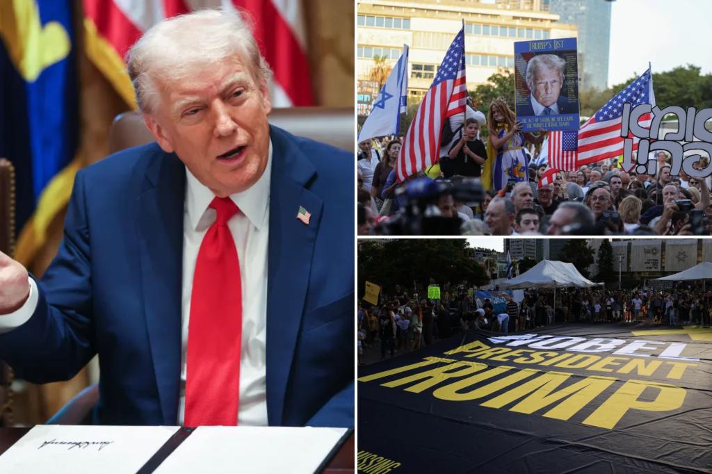 Trump set to fly to Israel to mark historic peace deal as he prepares public for grim hostage release
