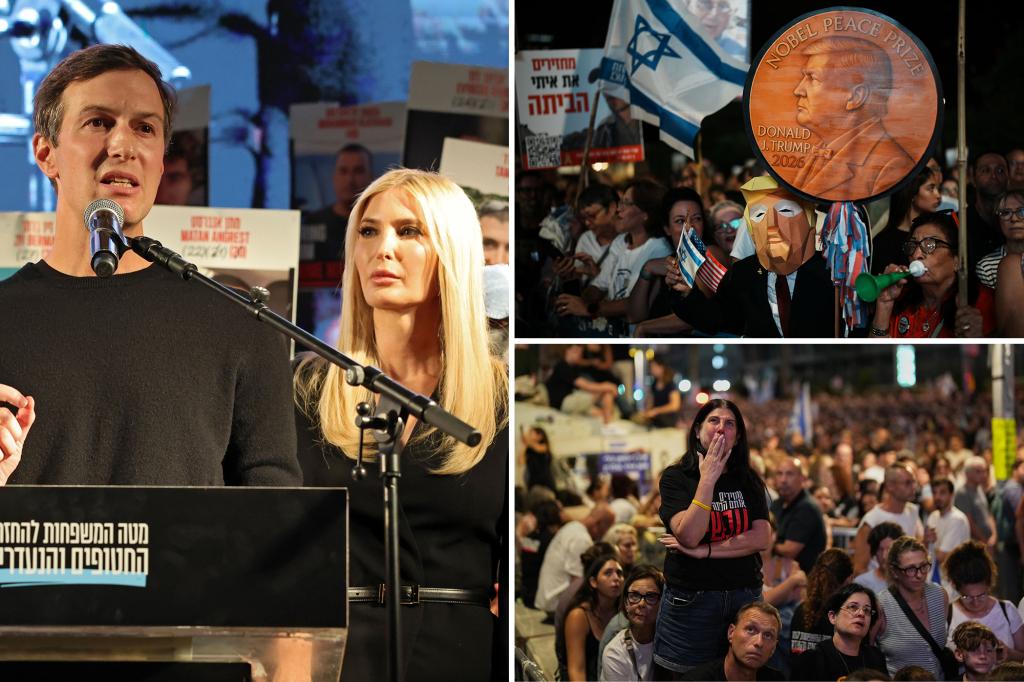 Jared Kushner, Ivanka Trump address cheering crowds in Tel Aviv to celebrate peace deal