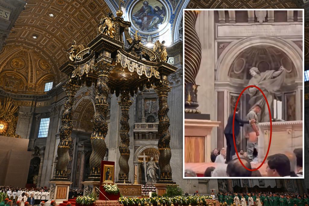 Vile desecration: Man urinates on altar at Vatican City’s St. Peter’s Basilica during Holy Mass