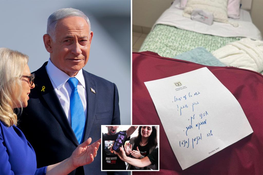 Netanyahu leaves ‘personal message’ for returning Israeli hostages