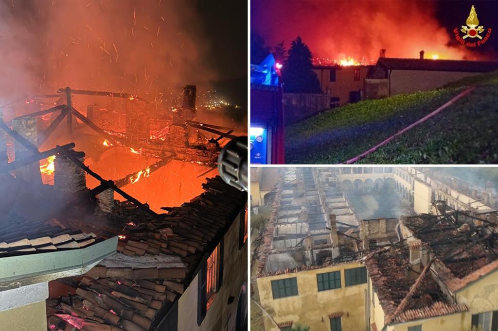 21 nuns escape disastrous fire engulfing nearly 400-year-old Italian monastery