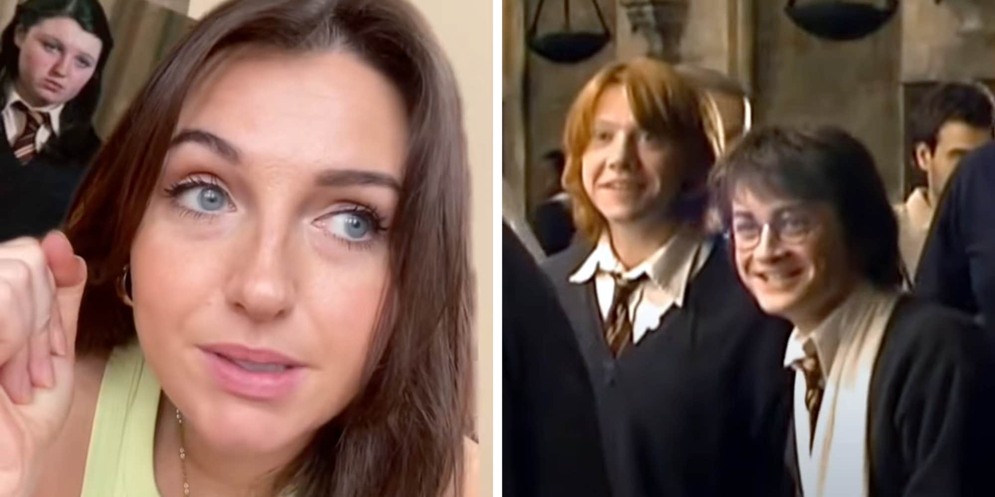 A "Harry Potter" extra shares emotional reaction to seeing her deleted scene for the first time in 20 years: "My heart is racing"