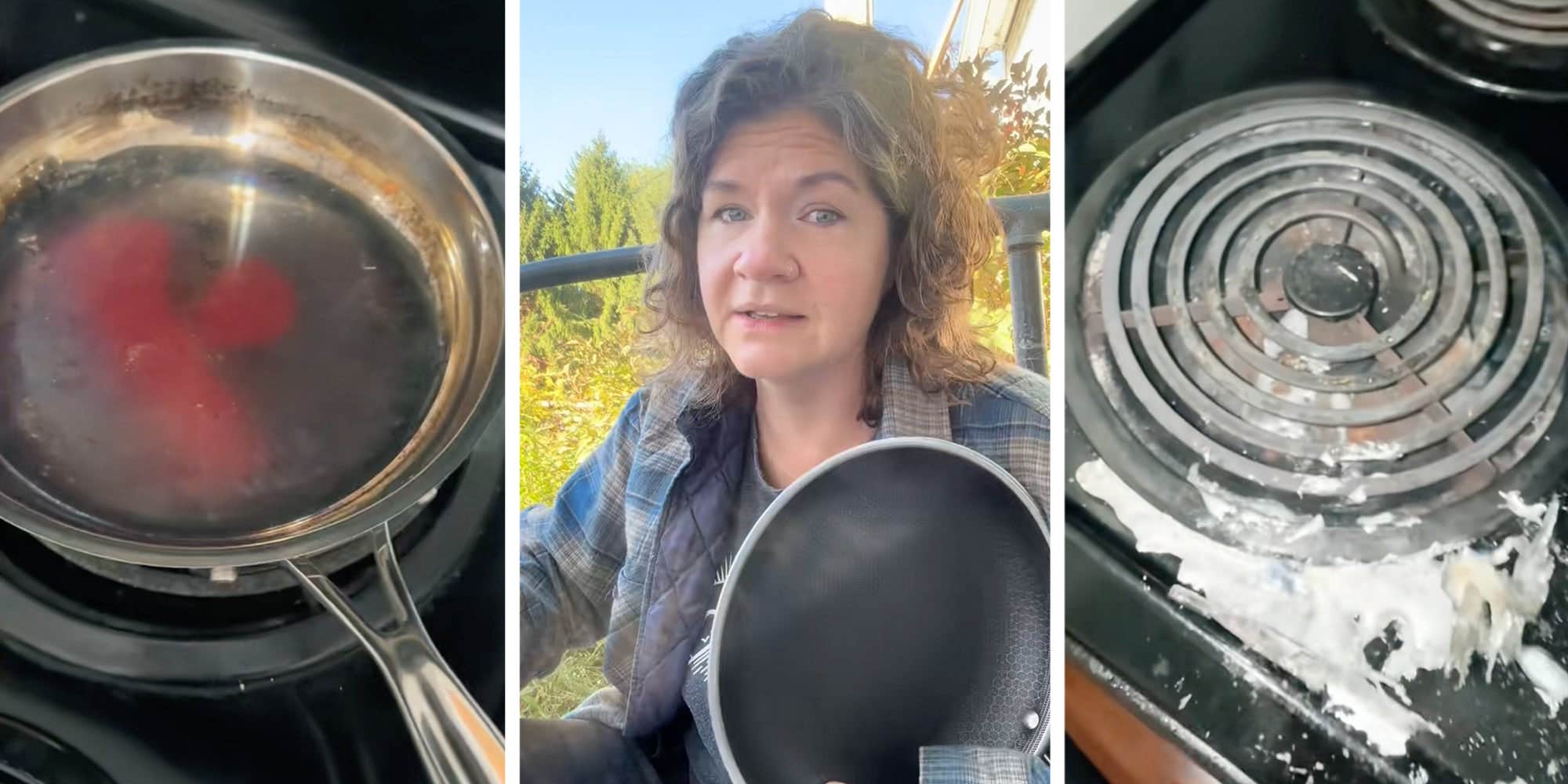 "That red glow was your warning": Woman's stainless steel pan literally explodes. Then a welder explains the hidden science
