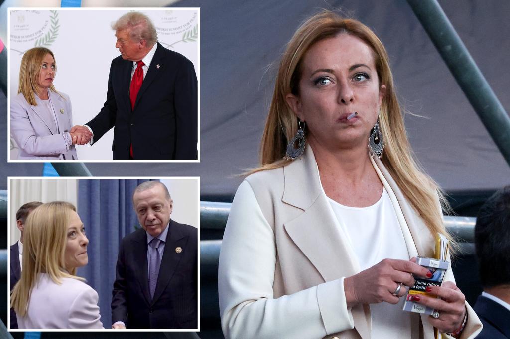 Italian PM Giorgia Meloni jokes she’d ‘kill someone’ if she was forced to quit smoking: ‘Impossible’
