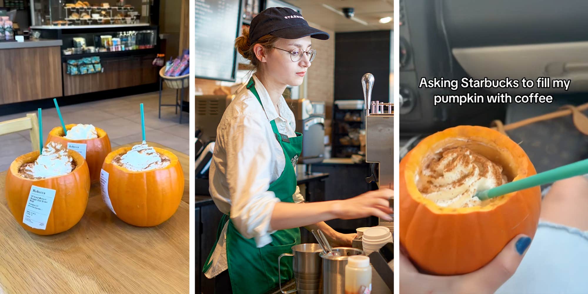 Influencers are bringing pumpkins to Starbucks instead of coffee cups and annoying workers: "Stop making us work harder than we get paid"