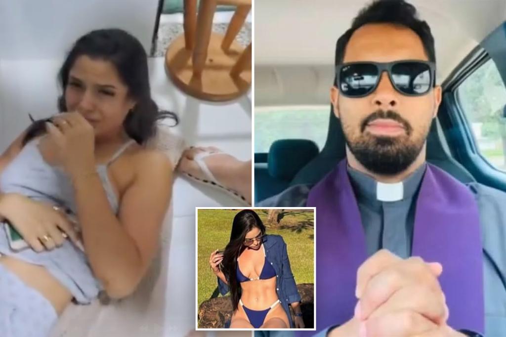 Shirtless priest caught with parishoners fiancée underneath bathroom sink in unholy discovery