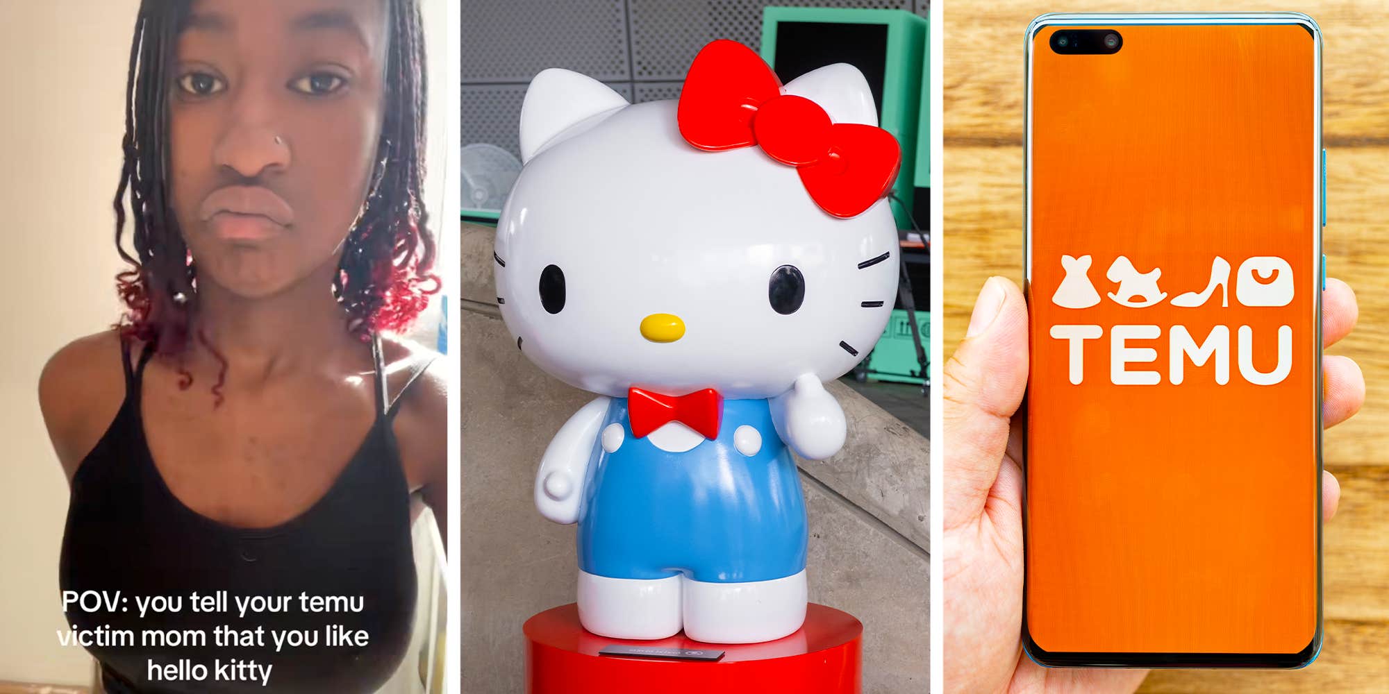 "Come on now": Hello Kitty fan shares the AI-designed bedspread her "Temu victim" mother gifted her