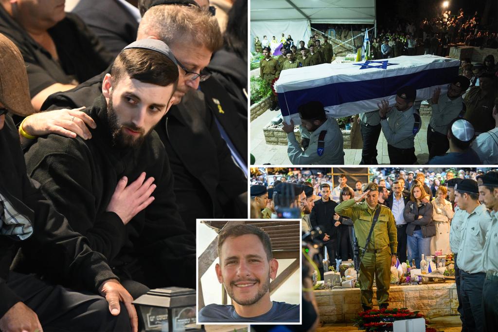 Just-released hostage attends funeral of fellow soldier, whose body was among few returned from Gaza