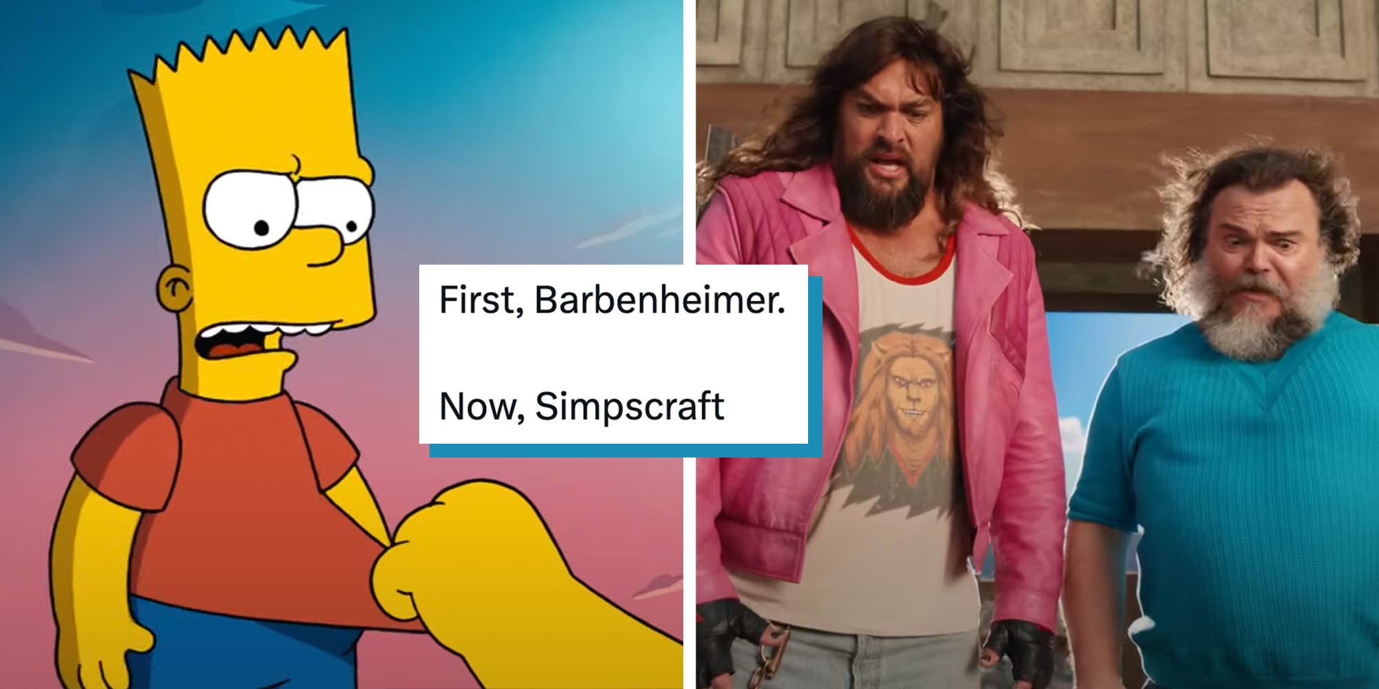 "Simpscraft": The "Minecraft Movie" and "Simpsons Movie" sequels to be released on the same day, prompting Barbenheimer comparisons