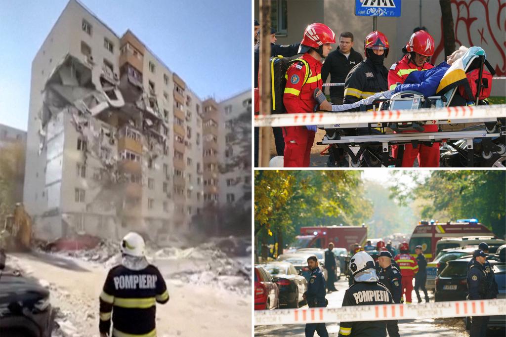 Powerful apartment building blast blast kills 3, injures at least 13 in Romania’s capital
