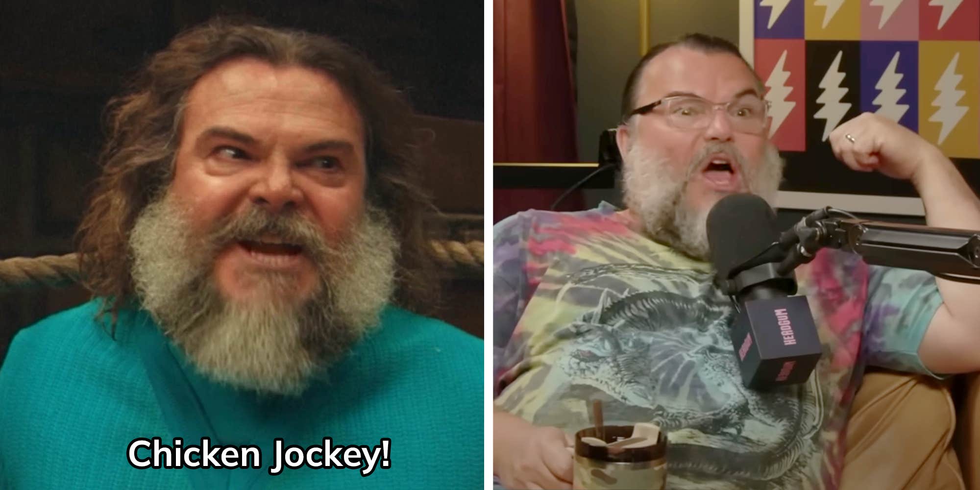 "I was having a ball": Jack Black explains what it was like shooting the infamous Minecraft "chicken jockey" scene