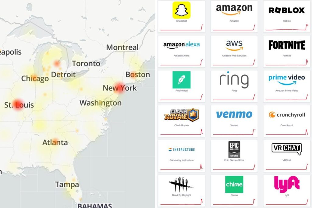 Roblox, Snapchat, Fortnite, Amazon and more suffer global outages